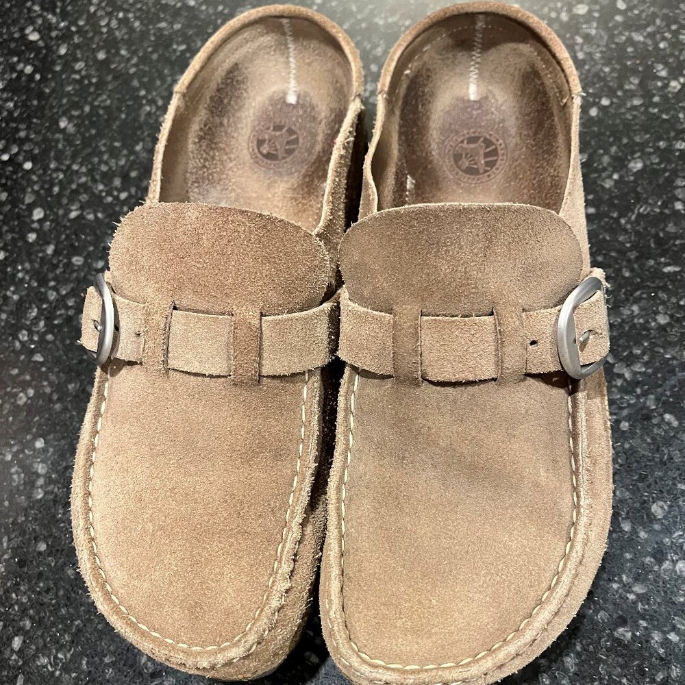 Birkenstock Brown Suede Mules